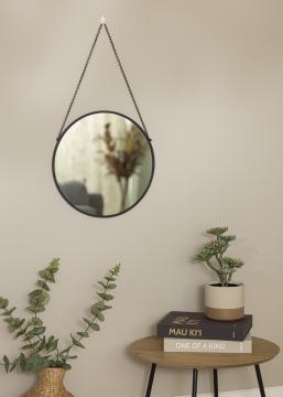 Artlink Runder Spiegel Modern Schwarz 41 cm 