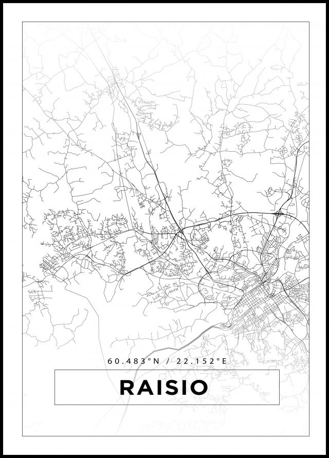 Bildverkstad Map - Raisio - White