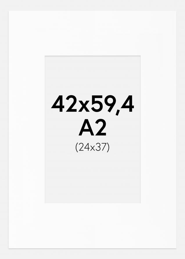 Artlink Passepartout Weiß Standard (weißer Kern) A2 42x59,4 cm (24x37)