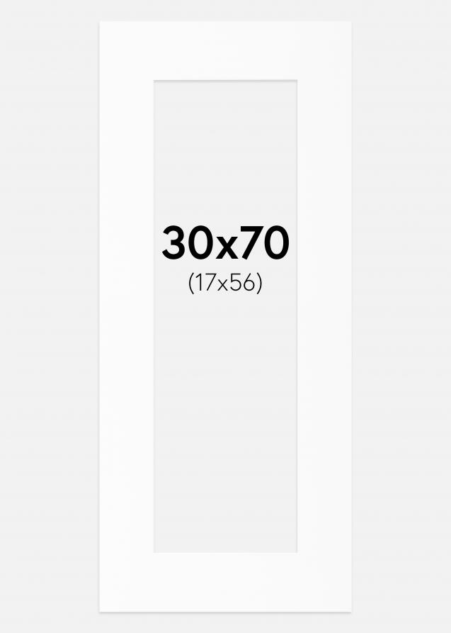 Artlink Passepartout Weiß Standard (weißer Kern) 30x70 cm (17x56)