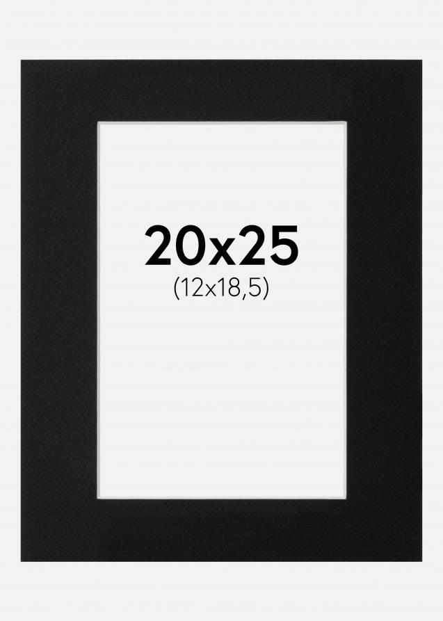 Galleri 1 Passepartout Canson Schwarz (weißer Kern) 20x25 cm (12x18,5)
