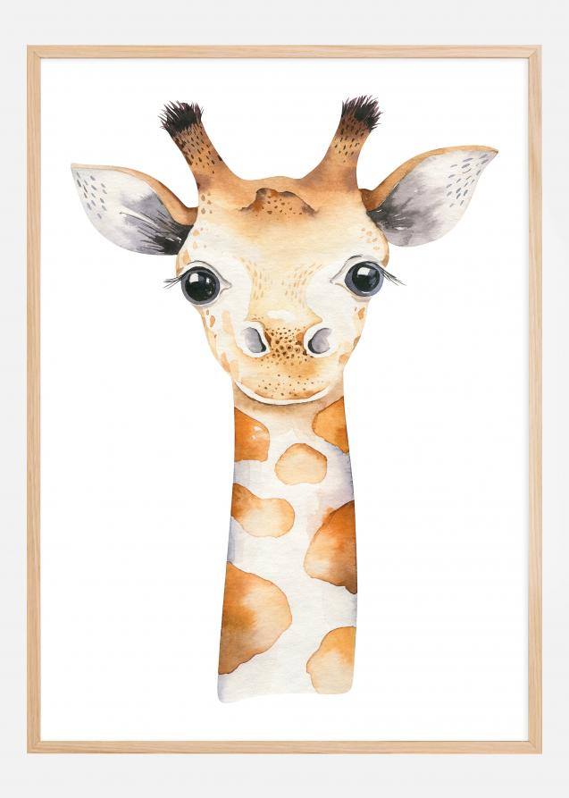 Bildverkstad Giraffe Watercolor Poster
