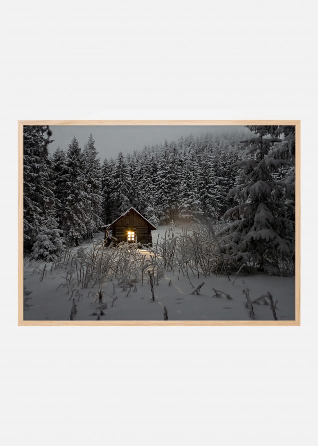 Bildverkstad Häuschen im Wintergewand Poster