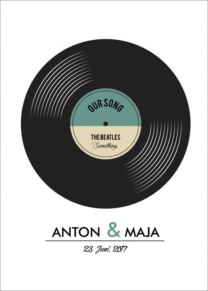 Personlig poster Our Song vinyl record