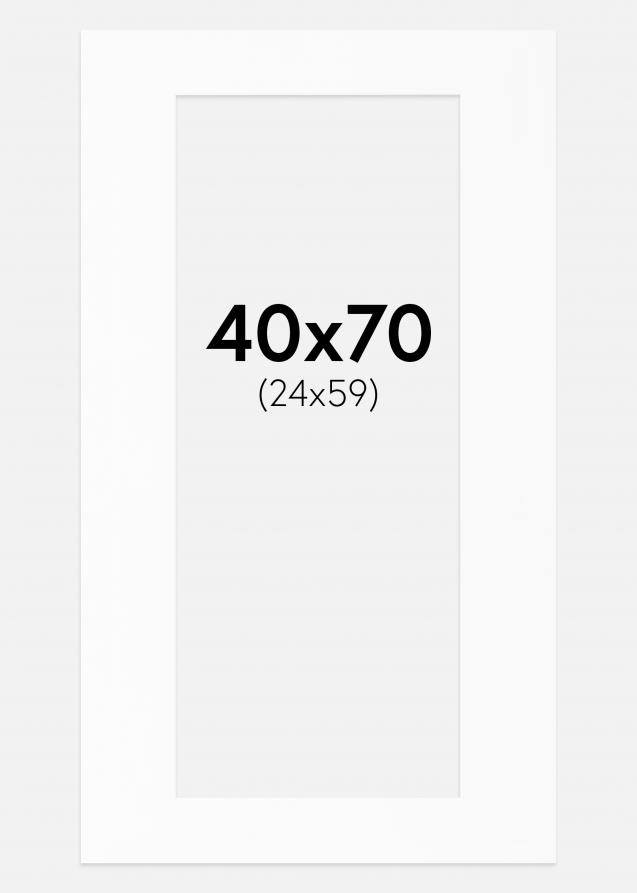 Artlink Passepartout Weiß Standard (weißer Kern) 40x70 cm (24x59)