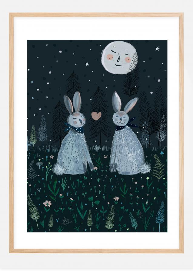 Bildverkstad Rabbits in the Forest Poster