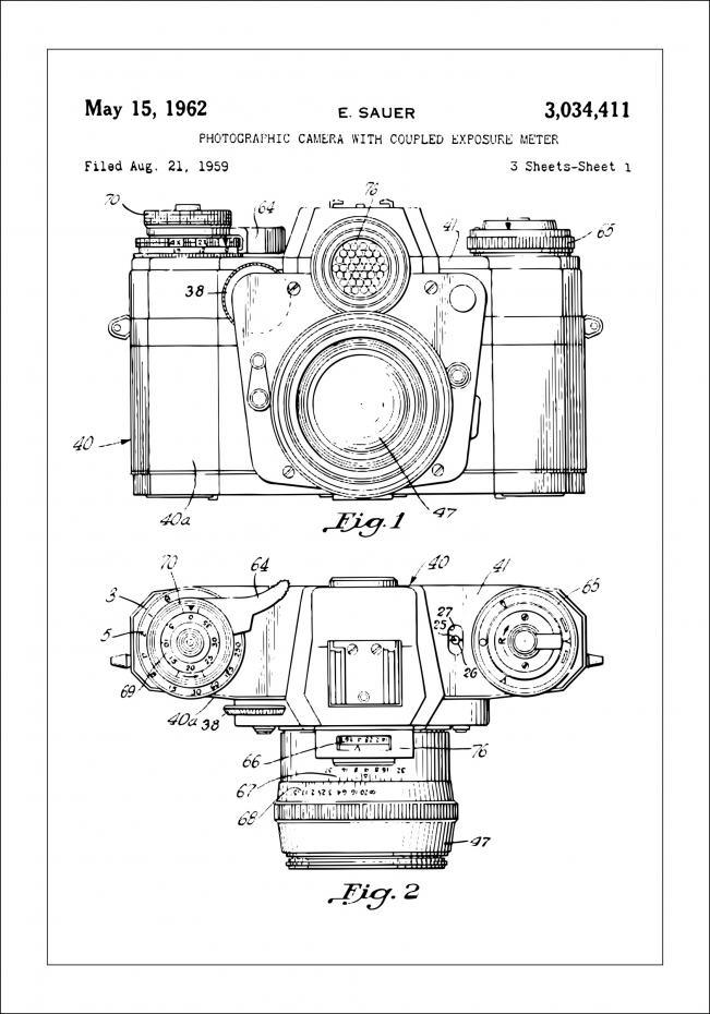 Bildverkstad Patentzeichnung - Kamera I Poster