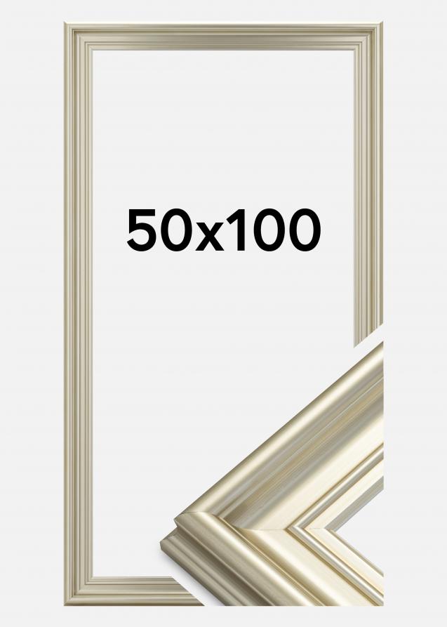 Ramverkstad Rahmen Mora Premium Silber 50x100 cm