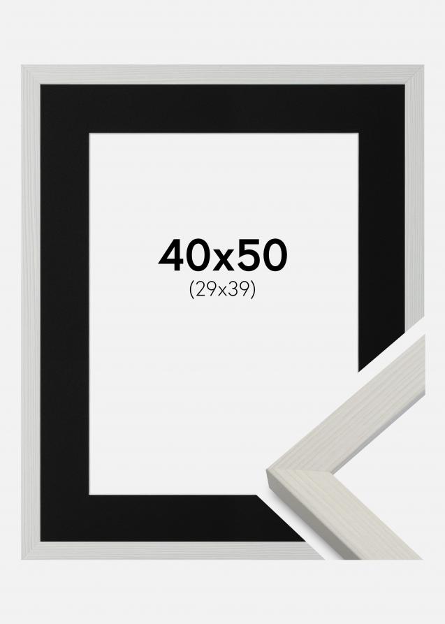 Artlink Passepartout Schwarz Standard (weißer Kern) 40x50 cm (29x39)