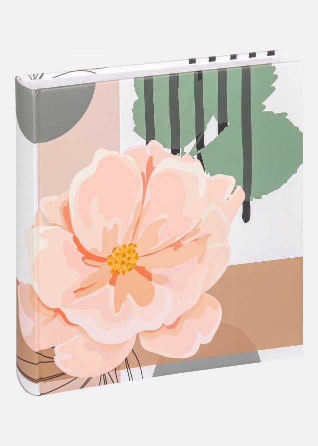 Walther Variety Floral Fotoalbum Rosa - 28x29 cm (60 weiße Seiten / 30 Blatt)
