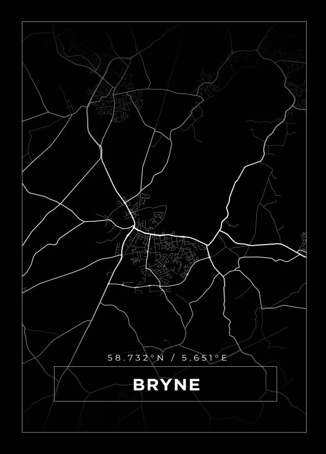 Bildverkstad Map - Bryne - Black