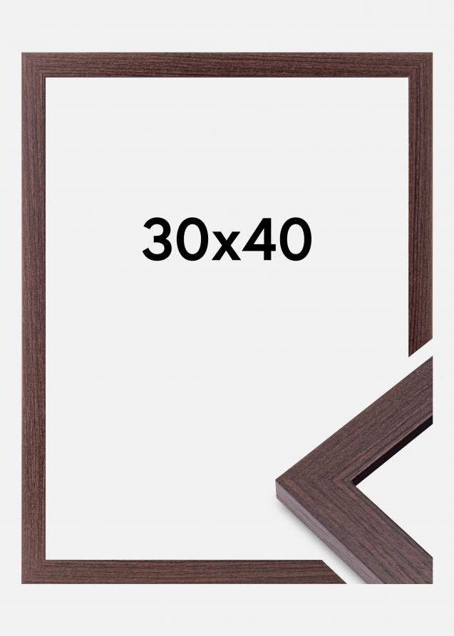 BGA Rahmen Deco Acrylglas Walnuss 30x40 cm