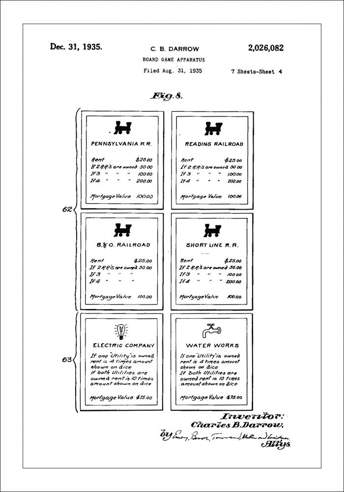 Bildverkstad Patentzeichnung - Monopoly III