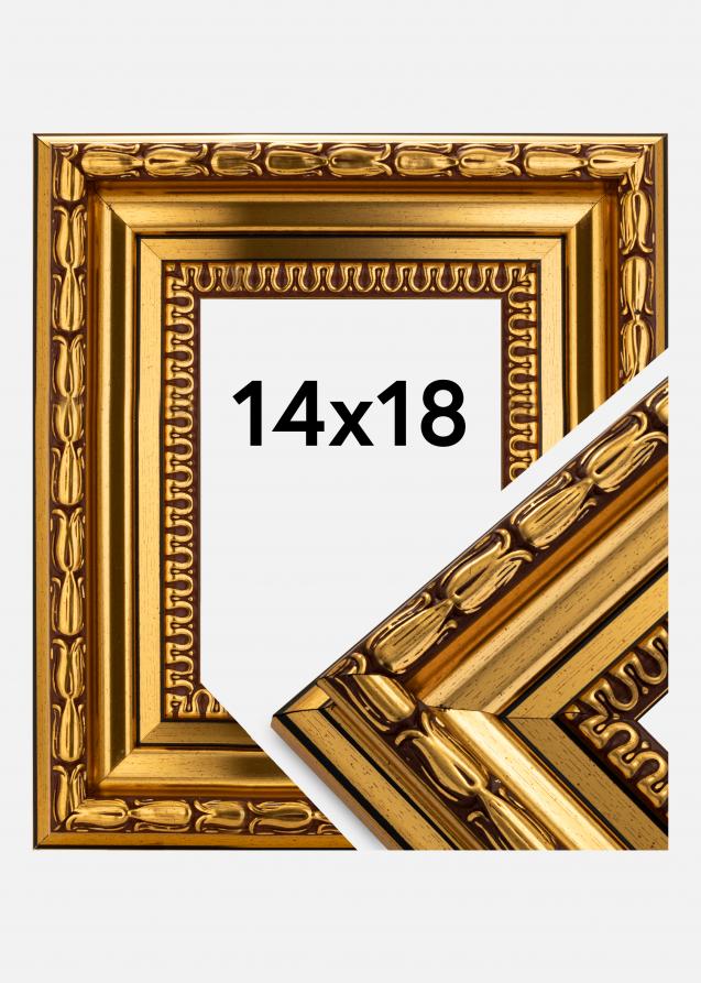 Ramverkstad Rahmen Birka Premium Gold 14x18 cm