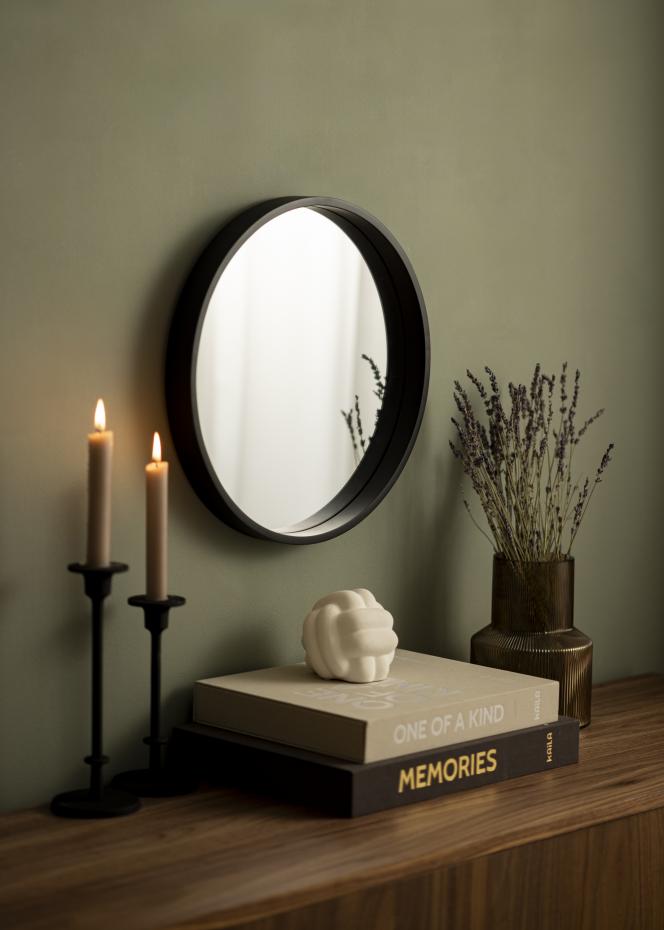 Incado Spiegel Schwarz Kreis 40 cm