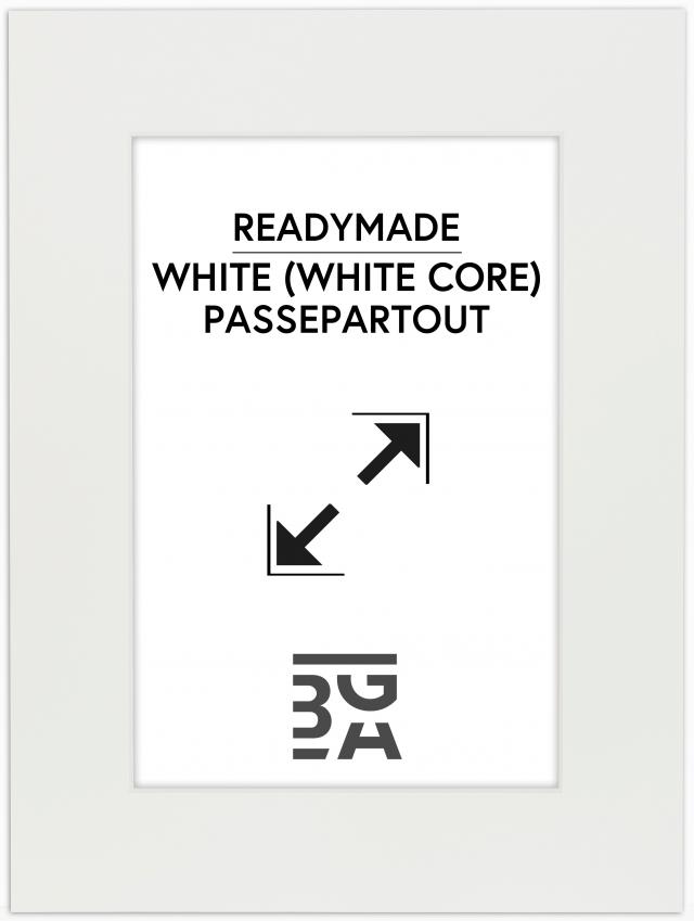 Galleri 1 Passepartout Weiß (weißer Kern) 42x59,4 cm (24x37)