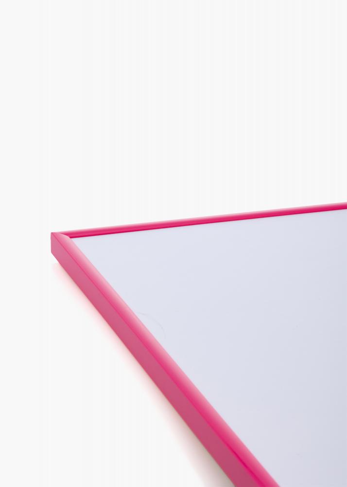 Ram med passepartou Rahmen New Lifestyle Hot Pink 50x70 cm - Passepartout Schwarz 42x59,4 cm (A2)