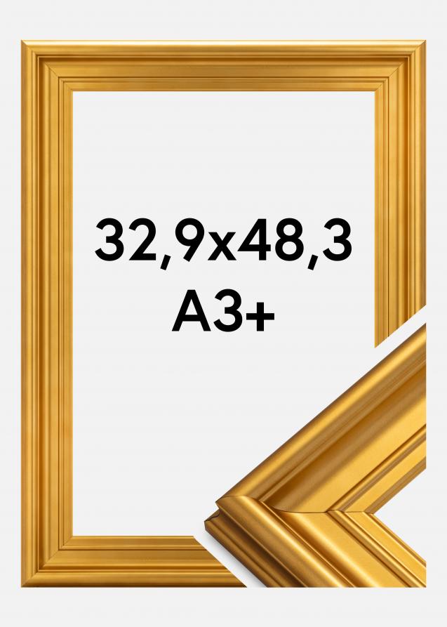 Ramverkstad Rahmen Mora Premium Gold 32,9x48,3 cm (A3+)