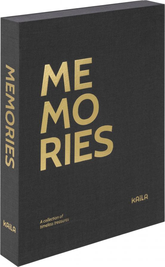 KAILA KAILA MEMORIES Black XL - Coffee Table Photo Album (20 Schwarze Seiten)