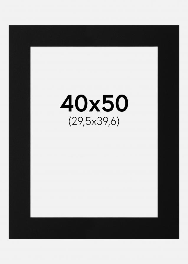 Artlink Passepartout Schwarz Standard (weißer Kern) 40x50 cm (29,5x39,6)