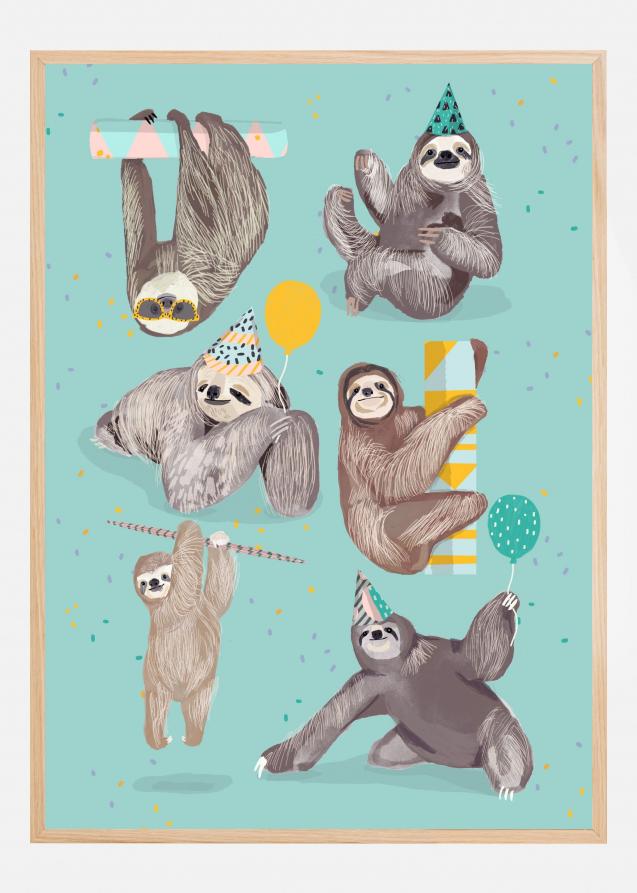 Bildverkstad Sloth Poster