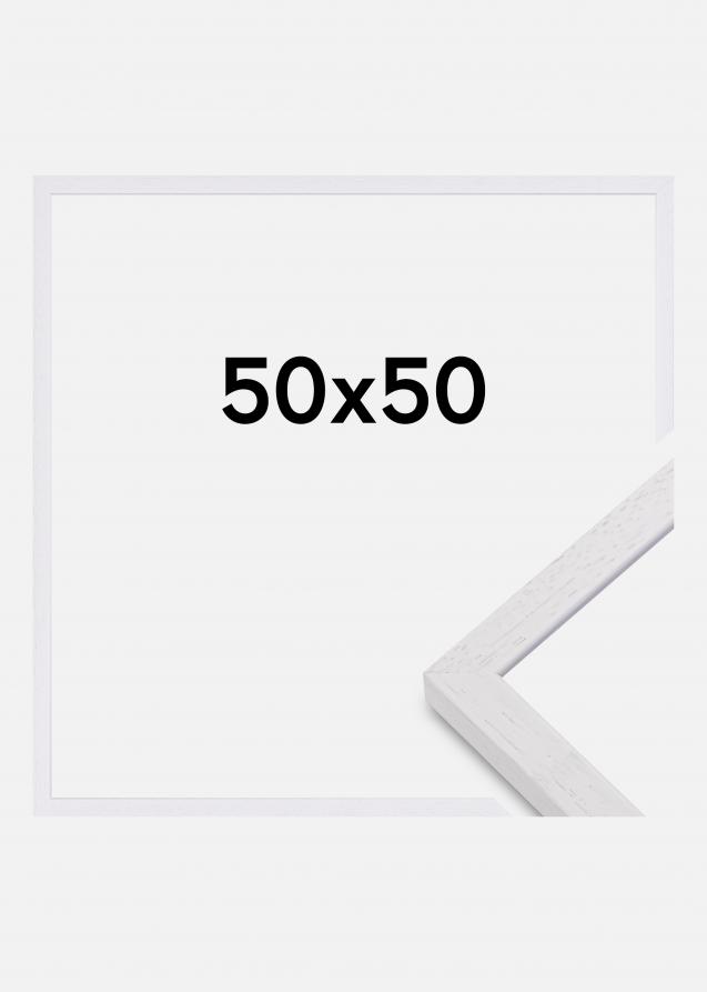 Mavanti Bilderrahmen Glendale Matt Antireflexglas Weiß 50x50 cm