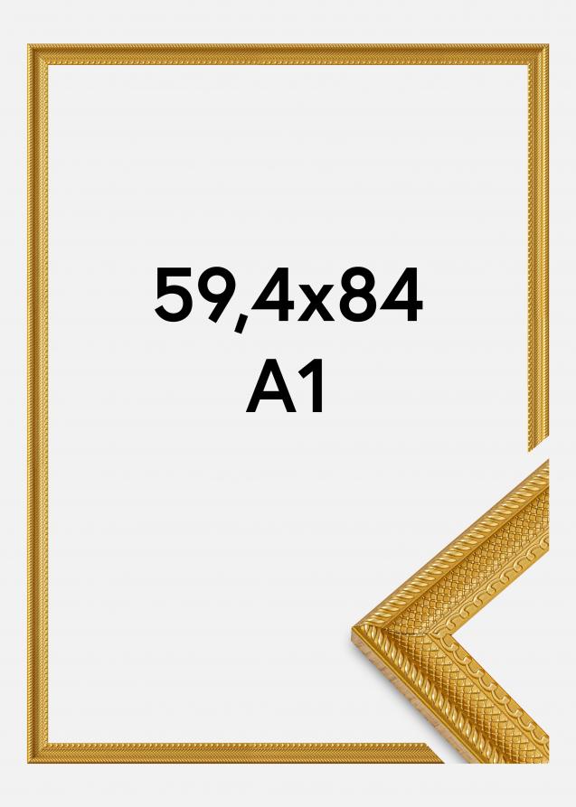 BGA Rahmen Lattice Acrylglas Gold 59,4x84 cm (A1)