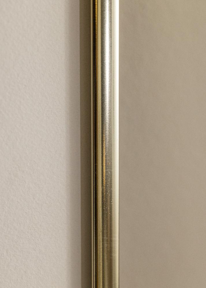 Ram med passepartou Rahmen Aluminium Gold glnzend 40x50 cm - Passepartout Wei 30x40 cm