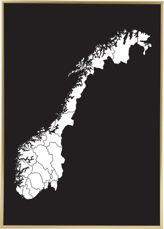 Bildverkstad Map - Norge - White