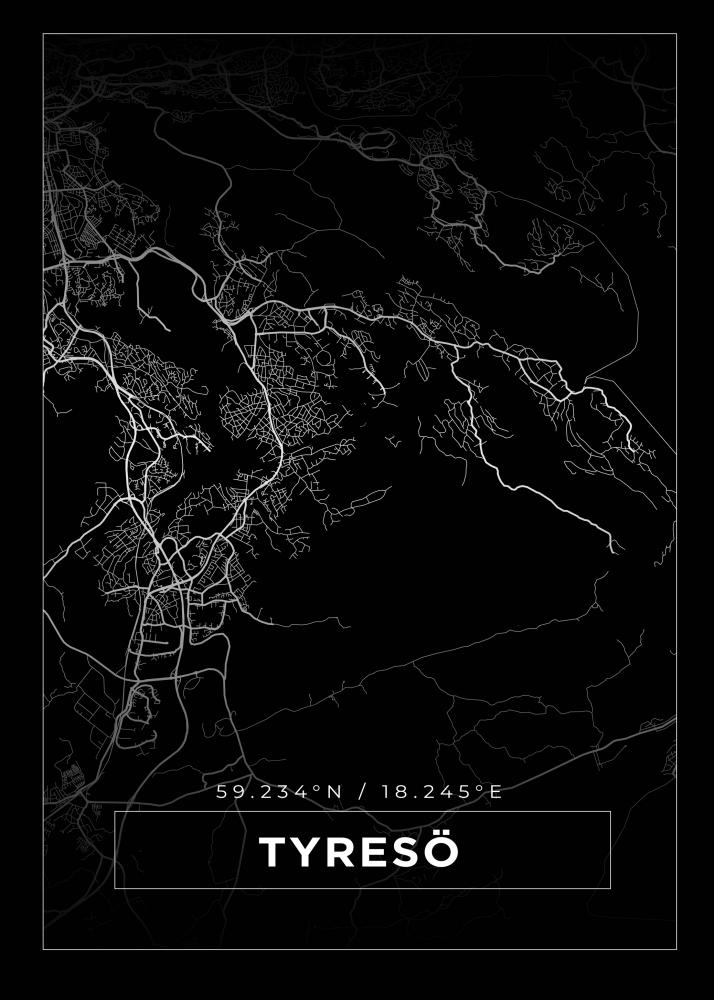 Bildverkstad Map - Tyres - Black Poster