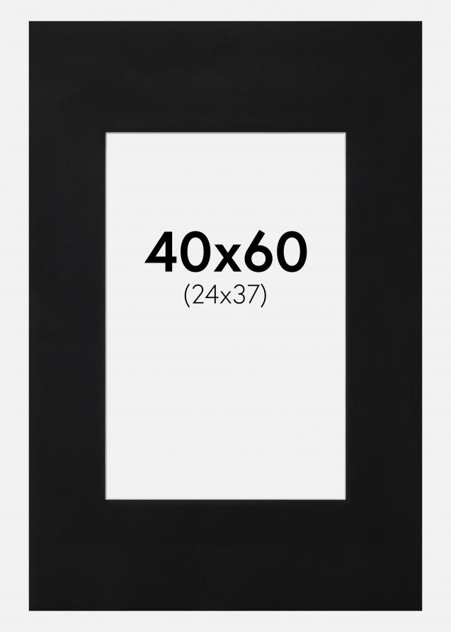 Artlink Passepartout Schwarz Standard (weißer Kern) 40x60 cm (24x37)