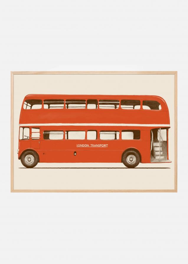 Bildverkstad Red English Bus Poster