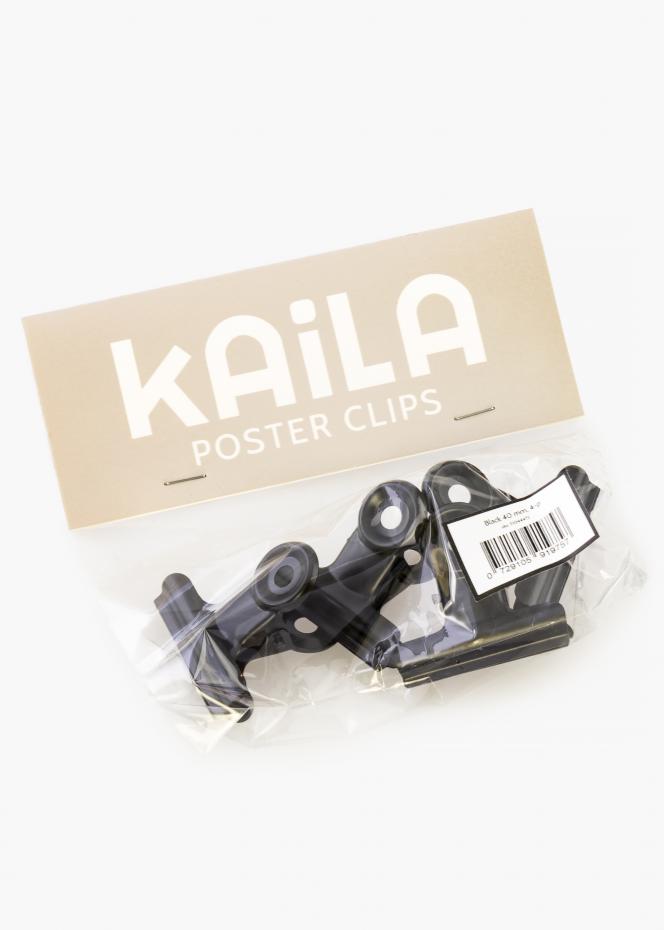 KAILA KAILA Poster Clip Black 40 mm - 4-p