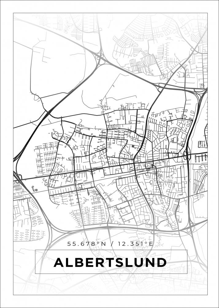 Bildverkstad Map - Albertslund - White