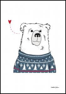 Bildverkstad Winter Bear Poster
