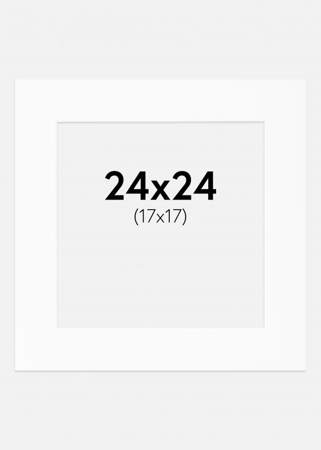 Artlink Passepartout Weiß Standard (weißer Kern) 24x24 cm (17x17)