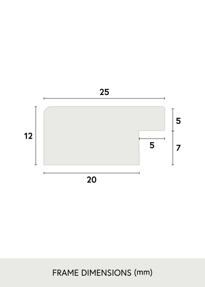 Artlink Rahmen Trendline Acrylglas Schwarz 20x30 inches (50,8x76,2 cm)