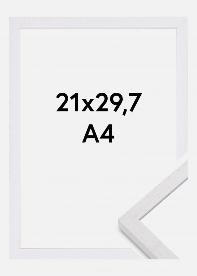 Mavanti Bilderrahmen Glendale Matt Antireflexglas Weiß 21x29,7 cm (A4)