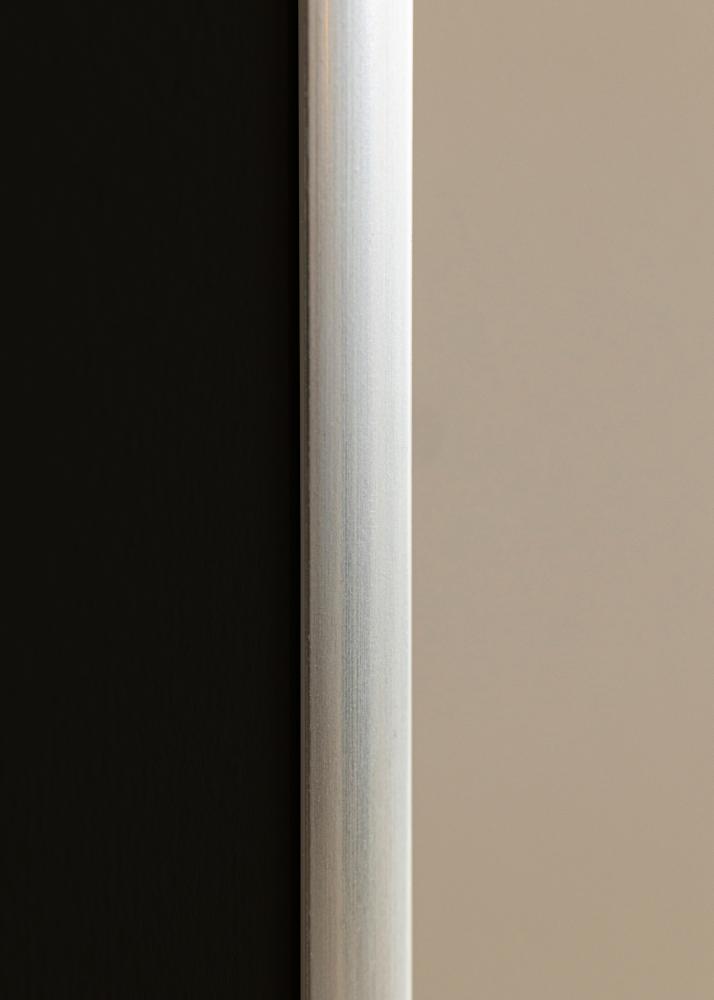 Ram med passepartou Rahmen New Lifestyle Silber 50x70 cm - Passepartout Schwarz 16x24 inches