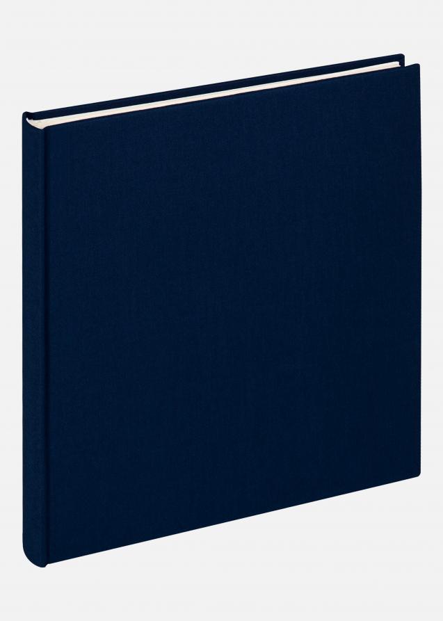 Walther Cloth Fotoalbum Blau - 22,5x24 cm (40 weiße Seiten / 20 Blatt)