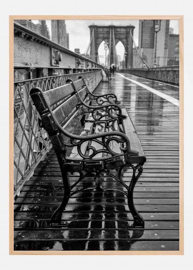 Bildverkstad Rainy day on the bridge Poster