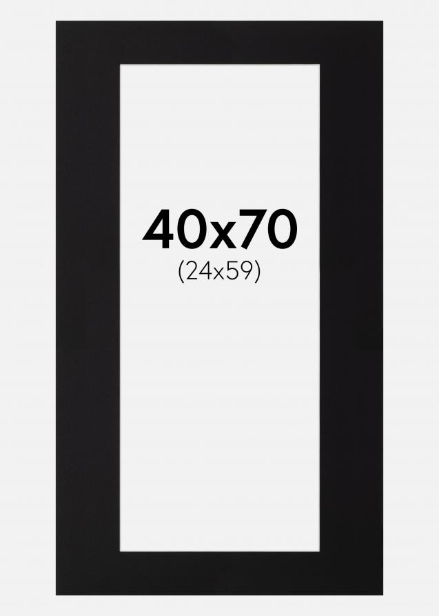 Artlink Passepartout Schwarz Standard (weißer Kern) 40x70 cm (24x59)