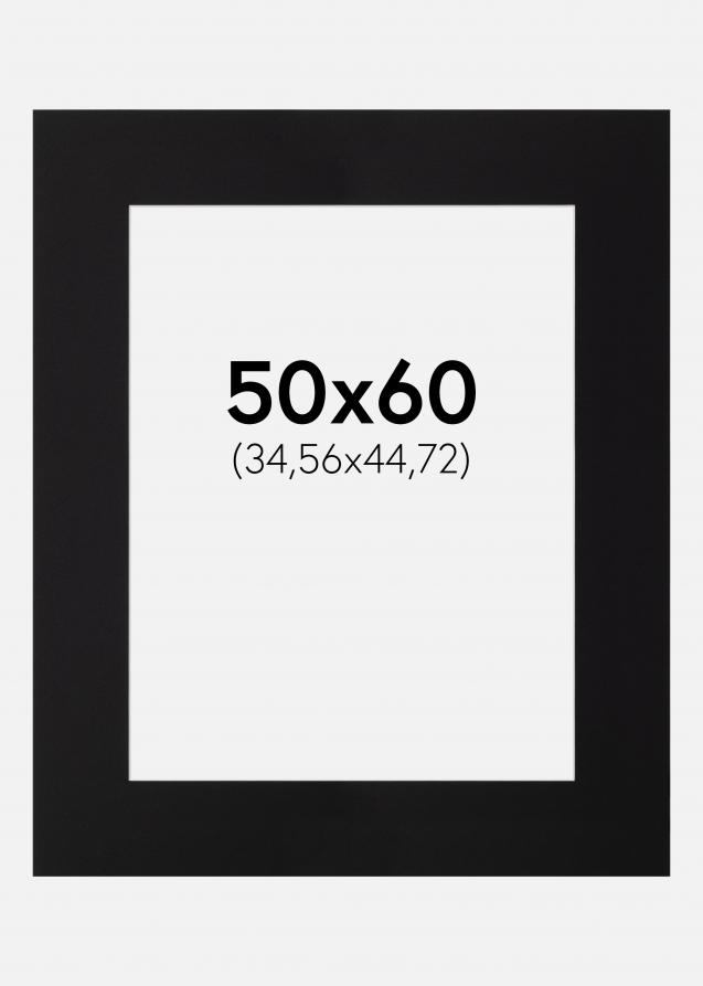 Artlink Passepartout Schwarz Standard (weißer Kern) 50x60 cm (34,56x44,72)