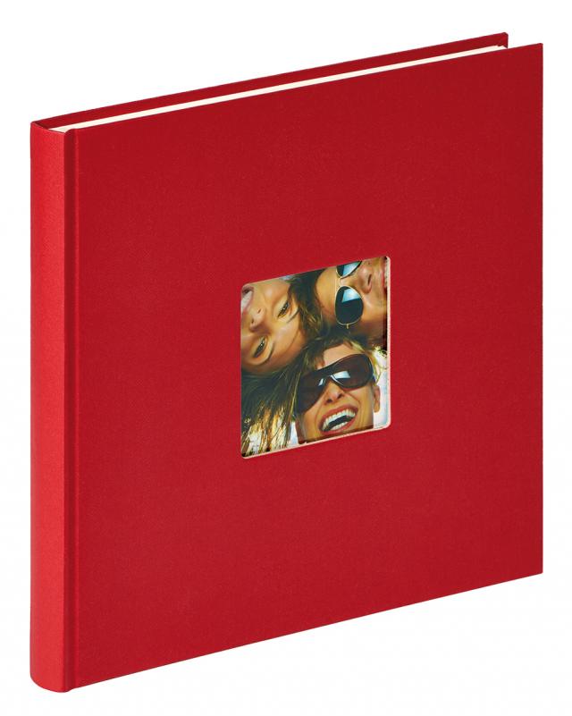 Walther Fun Album Rot - 26x25 cm (40 weiße Seiten / 20 Blatt)