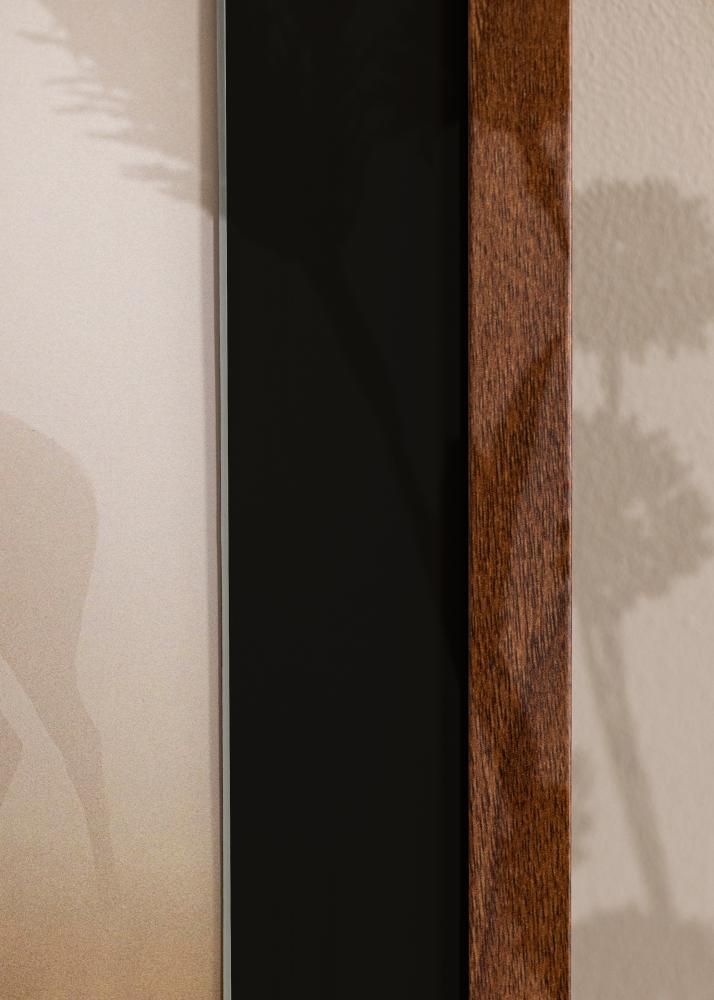 Ram med passepartou Rahmen Stilren Warm Brown 70x100 cm - Passepartout Schwarz 24x36 inches