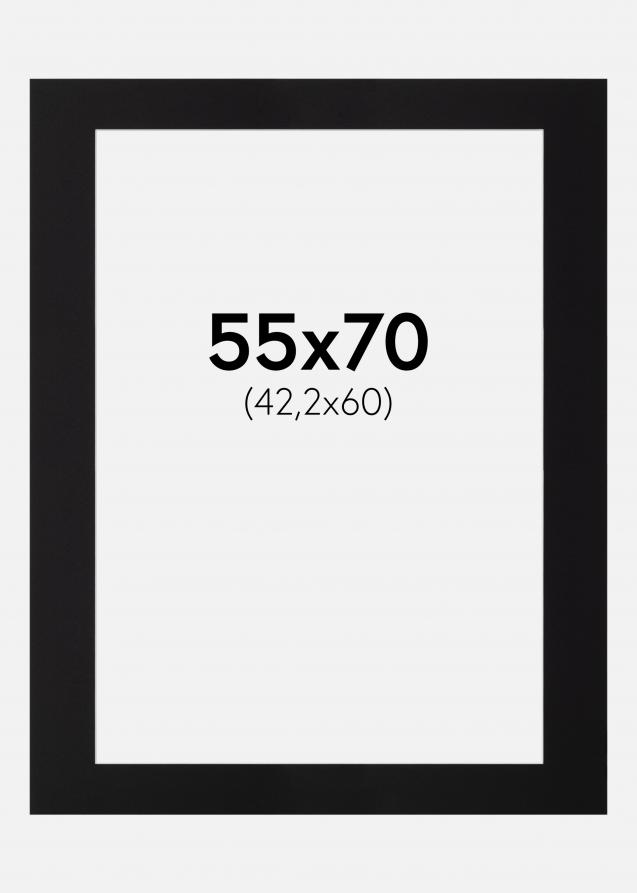 Artlink Passepartout Schwarz Standard (weißer Kern) 55x70 cm (42,2x60)