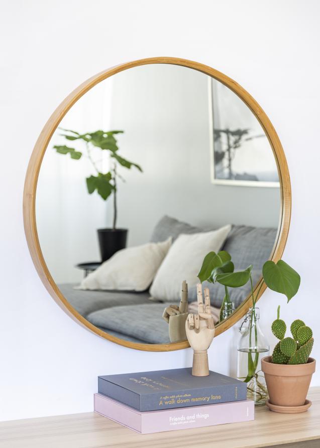 Hübsch Spegel Bambu 80 cm Ø