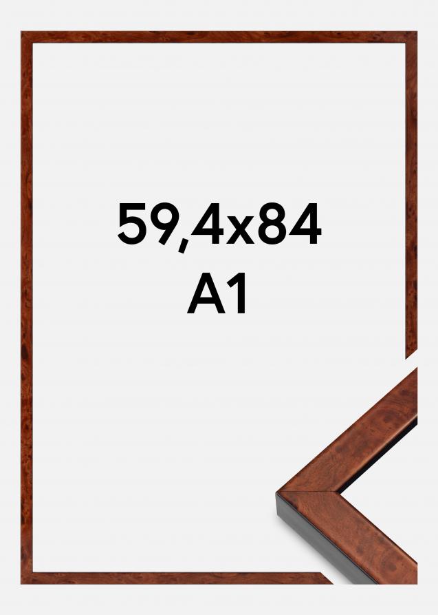 Mavanti Rahmen Hermes Acrylglas Burr Walnut 59,4x84 cm (A1)