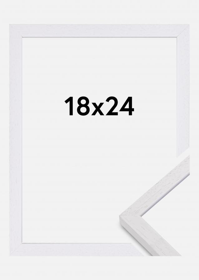 Mavanti Bilderrahmen Glendale Matt Antireflexglas Weiß 18x24 cm