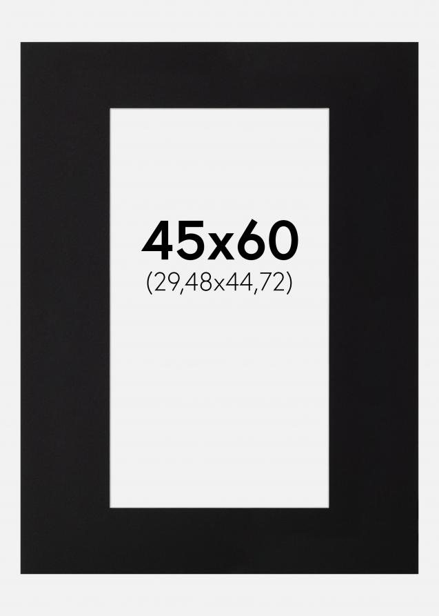 Artlink Passepartout Schwarz Standard (weißer Kern) 45x60 cm (29,48x44,72)